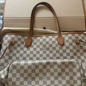 Louis Vuitton Neverfull Damier Azur MM